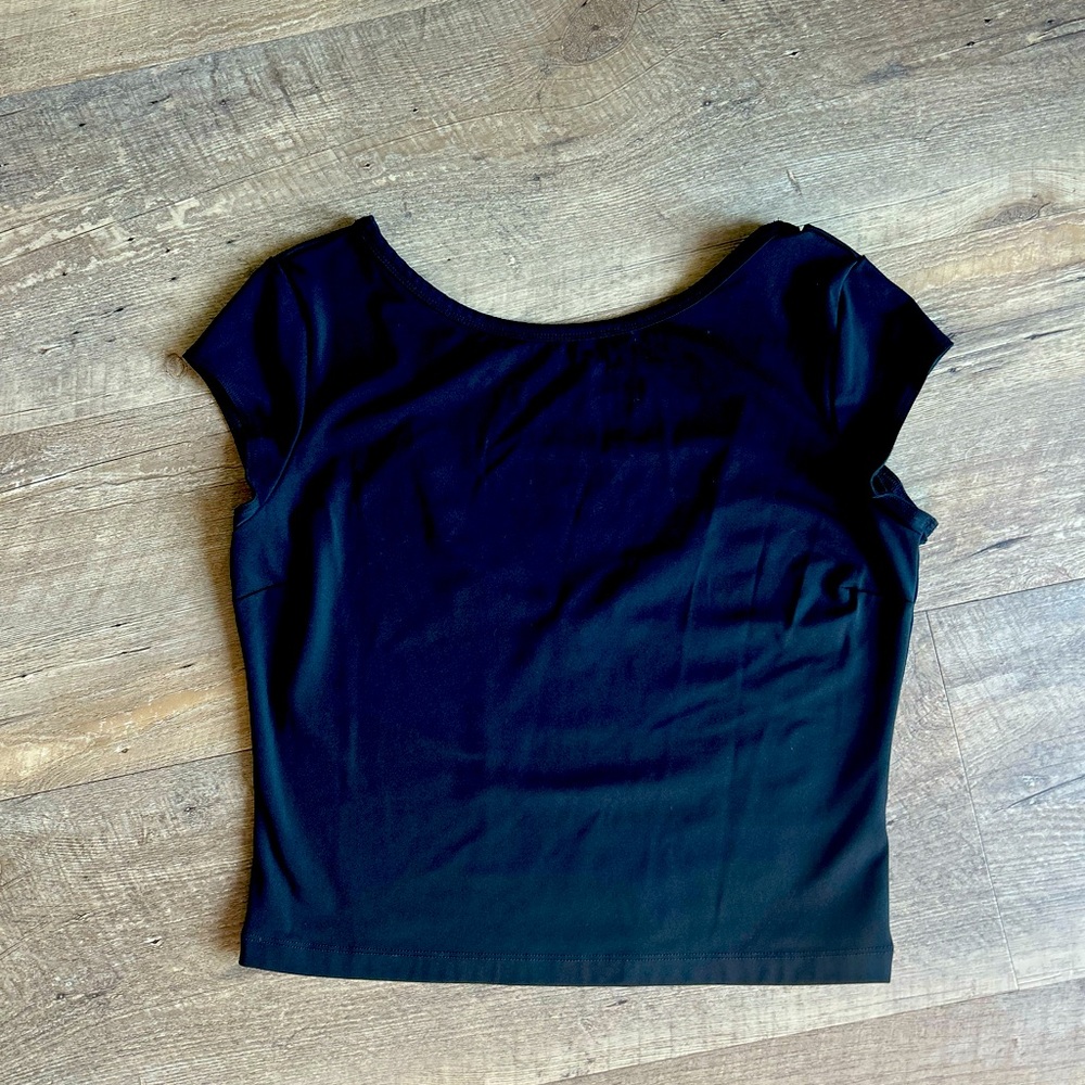 Dynamite - Black Cropped Shirt – Size Large